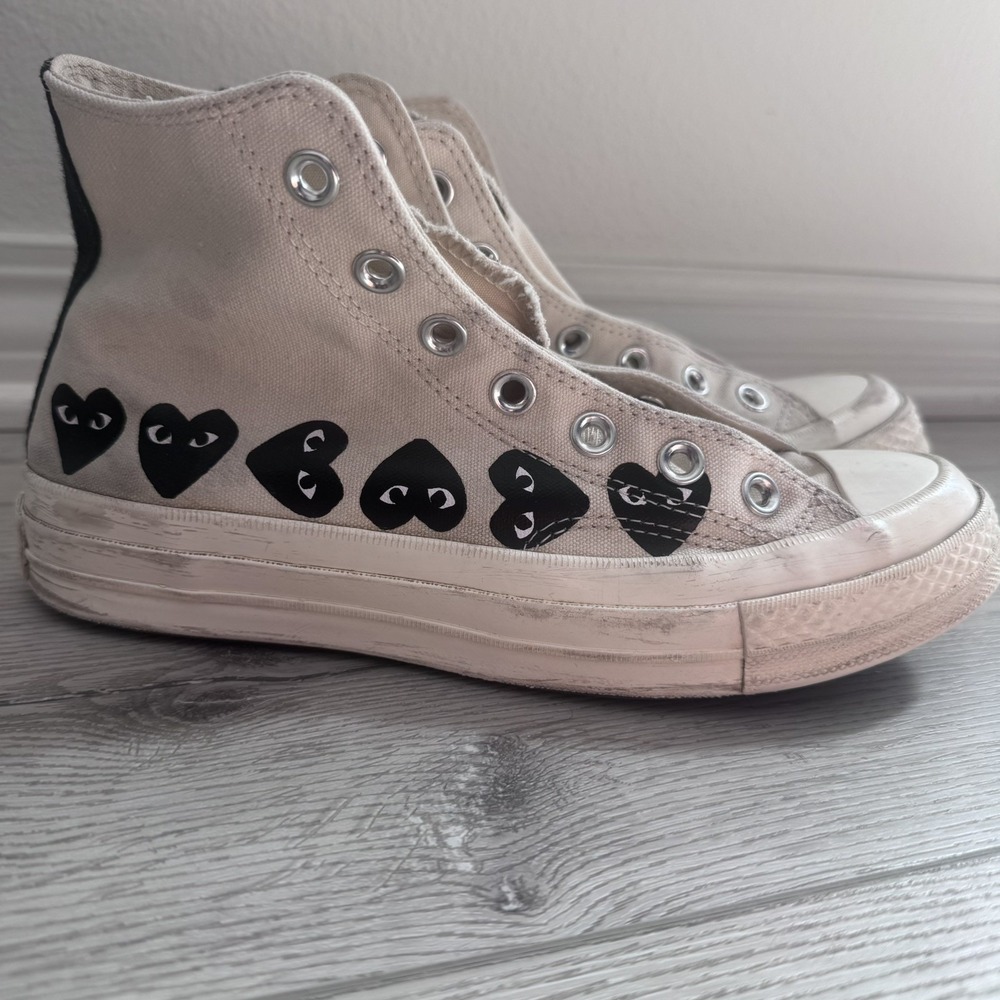 Converse Comme des Garcons Play High Top Sneakers Women Size 7.5